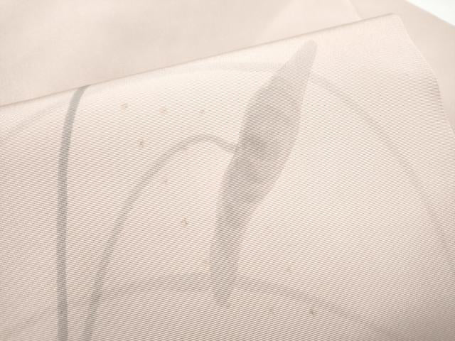 平和屋着物●銀座きしや　塩瀬　九寸名古屋帯　枝花文　たとう紙付き　正絹　逸品　CABI0144hy