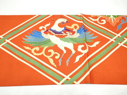 平和屋着物●アンティーク　大正ロマン　太鼓柄　京袋帯　駒刺繍　鳳凰唐草文　金銀糸　正絹　逸品　CABI0146hy