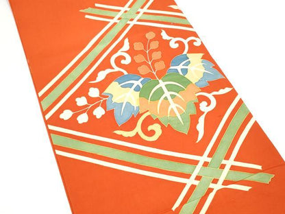 平和屋着物●アンティーク　大正ロマン　太鼓柄　京袋帯　駒刺繍　鳳凰唐草文　金銀糸　正絹　逸品　CABI0146hy