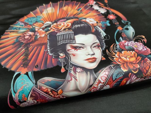 平和屋着物●アンティーク　大正ロマン　九寸名古屋帯　女人文　黒地　正絹　逸品　CABI0151hy