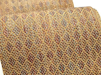 平和屋着物●男性　本場筑前博多織　角帯　霞文　証紙付き　正絹　逸品　CABI0207hy