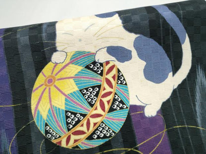 平和屋着物●ワンタッチつけ帯　猫　CABI0213hy