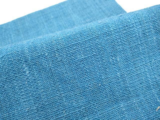 平和屋着物●つけ帯　紬地　紺鼠色　正絹　逸品　CABI0214hy