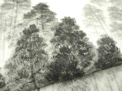 平和屋着物●六通柄袋帯　手描き　綴れ　樹林文　銀糸　正絹　逸品　CABI0226hy