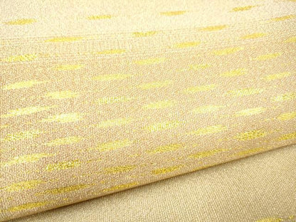 平和屋着物●六通柄袋帯　倭綴錦　箔霞紋　金糸　正絹　逸品　CABI0227hy