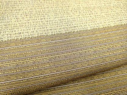 平和屋着物●両面　全通柄袋帯　横段文　正絹　逸品　CABI0230hy