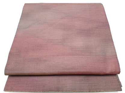 平和屋着物●全通柄　本袋帯　全色植物染色　霞文　正絹　逸品　CABI0237hy