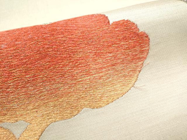 平和屋着物●龍村平蔵製　六通柄袋帯　みちとせ錦　金銀糸　正絹　逸品　CABI0238hy