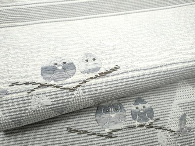 平和屋着物●九寸名古屋帯　フクロウ　正絹　逸品　CABI0264hy