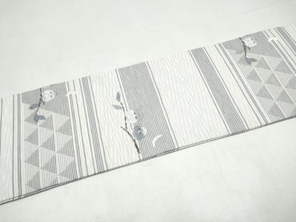 平和屋着物●九寸名古屋帯　フクロウ　正絹　逸品　CABI0264hy