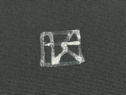 平和屋着物●塩瀬　九寸名古屋帯　作家物　ろうけつ染　舞花文　黒地　正絹　逸品　CABI0285hy