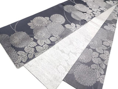平和屋着物●両面　全通柄袋帯　菊　正絹　逸品　未使用　CABI0306hy