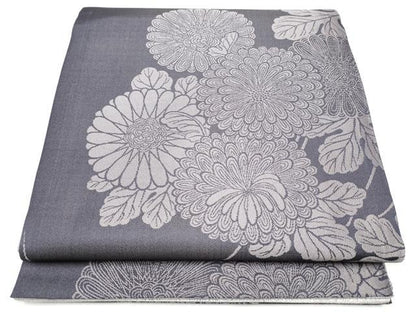 平和屋着物●両面　全通柄袋帯　菊　正絹　逸品　未使用　CABI0306hy