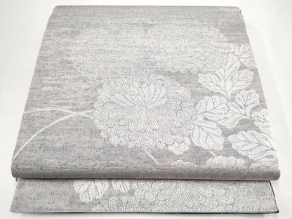 平和屋着物●両面　全通柄袋帯　菊　正絹　逸品　未使用　CABI0306hy