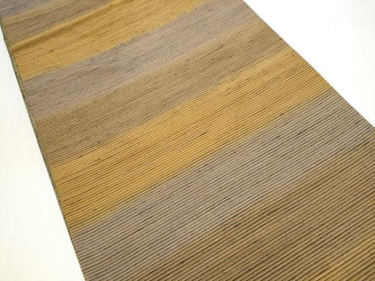 平和屋着物●両面　両方向　全通柄袋帯　紬地　霞文　正絹　逸品　CABI0307hy