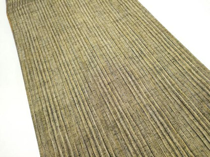 平和屋着物●両面　両方向　全通柄袋帯　紬地　霞文　正絹　逸品　CABI0307hy