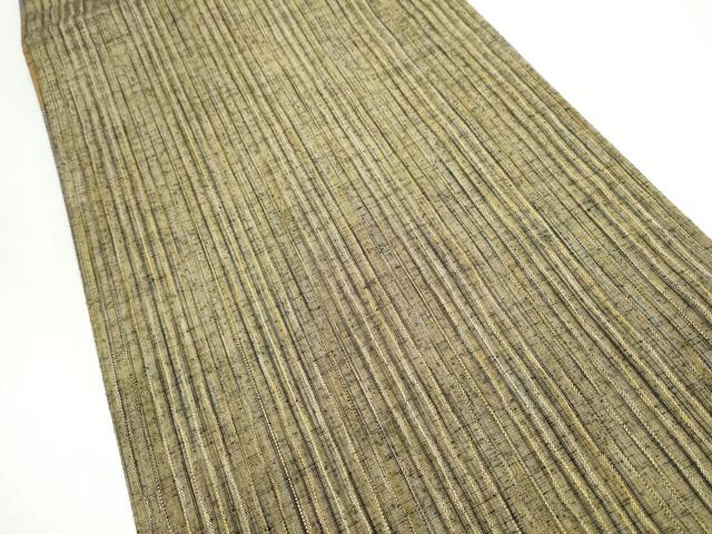 平和屋着物●両面　両方向　全通柄袋帯　紬地　霞文　正絹　逸品　CABI0307hy