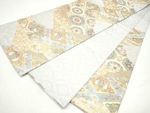 平和屋着物●六通柄袋帯　唐織　舞楽錦繍文　金糸　鈴乃屋扱い　正絹　逸品　CABI0327hy