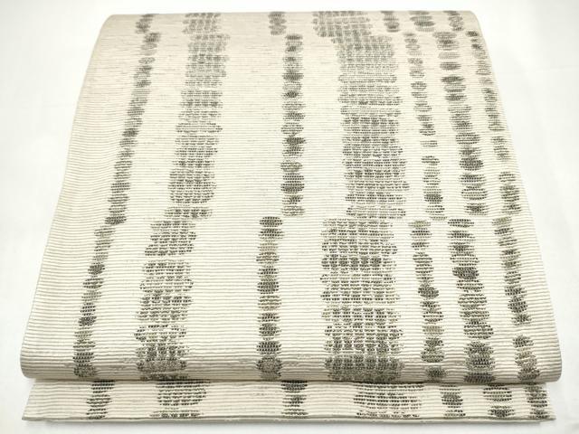 平和屋着物●六通柄袋帯　霞文　正絹　逸品　CABI0349hy