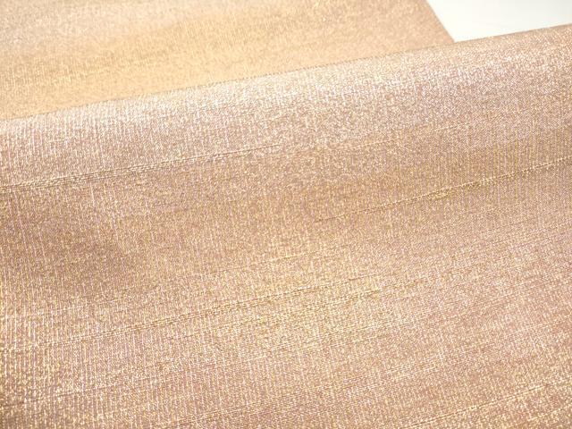 平和屋着物●桝屋高尾　(ねん金綴錦)　全通柄袋帯　段霞文　金糸　正絹　逸品　CABI0352hy