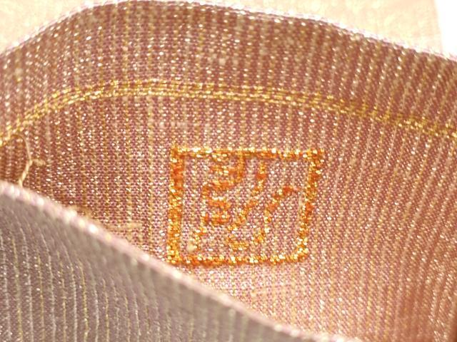 平和屋着物●桝屋高尾　(ねん金綴錦)　全通柄袋帯　段霞文　金糸　正絹　逸品　CABI0352hy