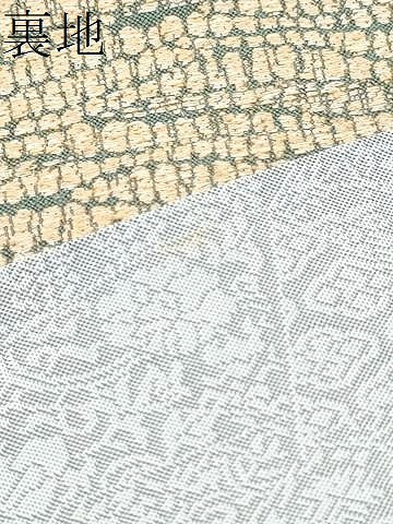 平和屋着物●六通柄袋帯　よろけ縞　金銀糸　正絹　逸品　CABI0361hy