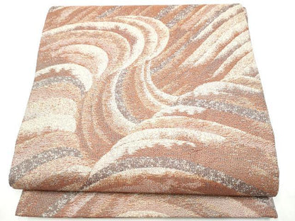 平和屋着物●全通柄袋帯　流水文　正絹　逸品　CABI0362hy