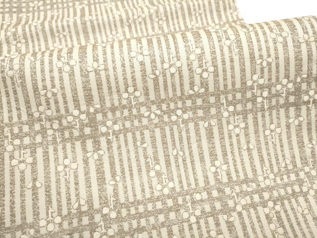 平和屋着物●両面　全通柄袋帯　市松霞文　正絹　逸品　CABI0363hy