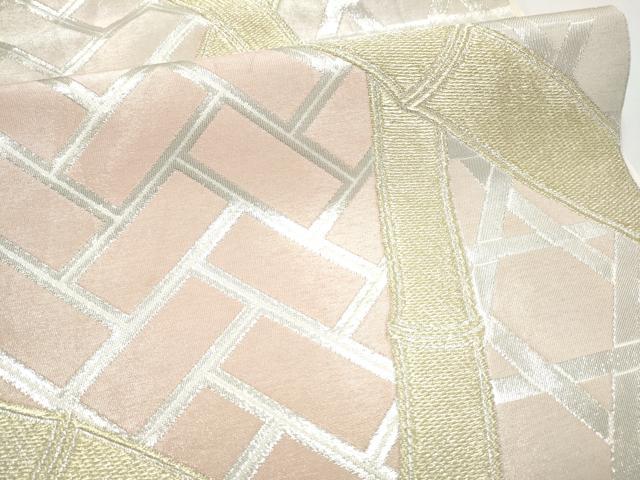 平和屋着物●西陣　川島織物　六通柄　本袋帯　籬文　金銀糸　正絹　逸品　CABI0385hy