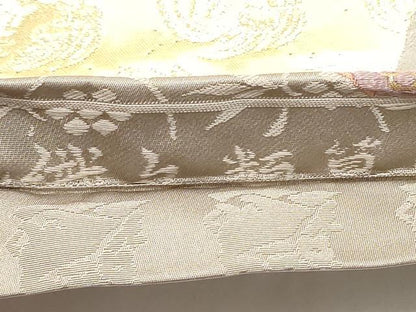 平和屋着物●両面　六通柄袋帯　唐織　色紙重ね吉祥文　金糸　正絹　逸品　CABI0388hy