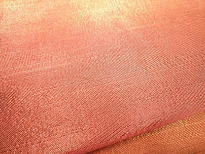 平和屋着物●両面　六通柄袋帯　組織　霞文　正絹　逸品　CABI0393hy