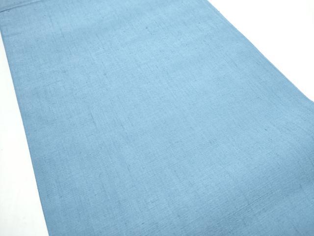 平和屋着物●全通柄袋帯　結城紬　色無地　秘色色　正絹　逸品　CABI0399hy