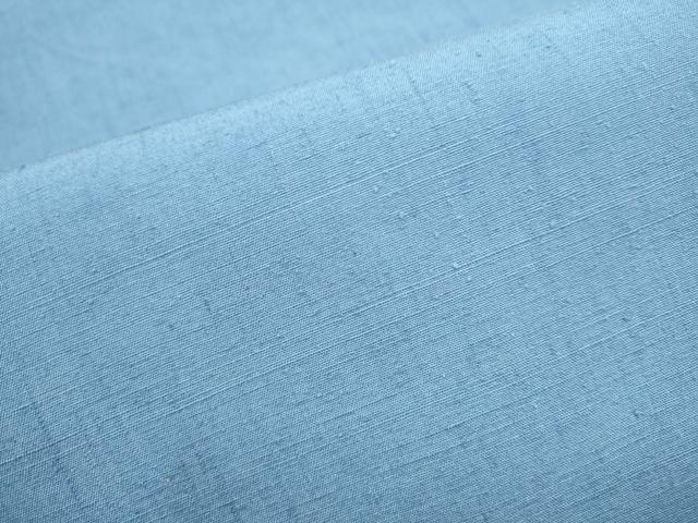 平和屋着物●全通柄袋帯　結城紬　色無地　秘色色　正絹　逸品　CABI0399hy