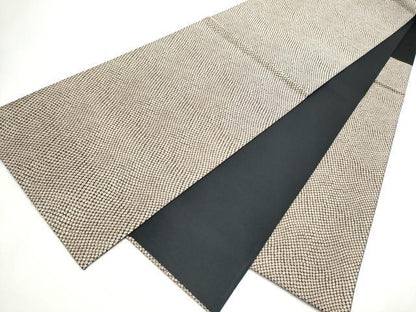 平和屋着物●六通柄袋帯　鹿の子文　正絹　逸品　CABI0400hy