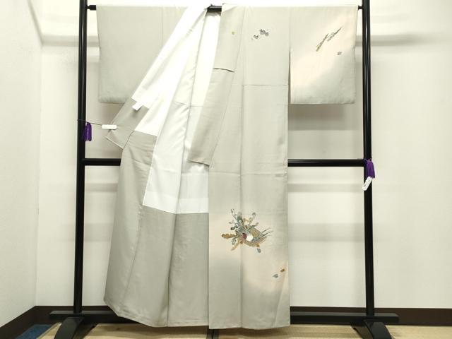平和屋着物●京友禅工芸作家　小宮山彌一　訪問着　成り物　暈し染め　正絹　逸品　CABI0407gh