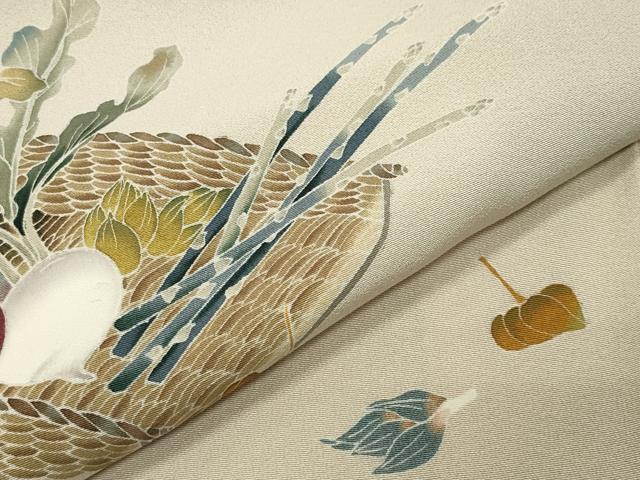 平和屋着物●京友禅工芸作家　小宮山彌一　訪問着　成り物　暈し染め　正絹　逸品　CABI0407gh