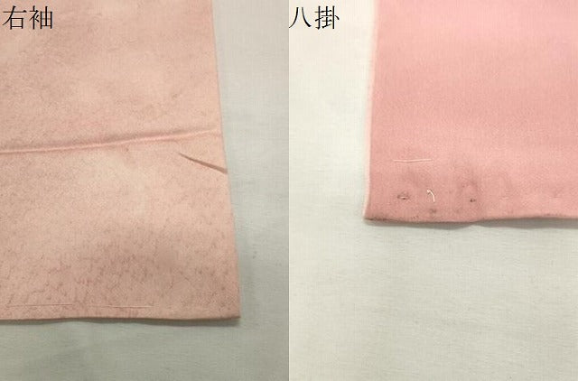 平和屋着物●上質な小紋　地紋起こし　花瓶花文　正絹　逸品　CABI0408gh