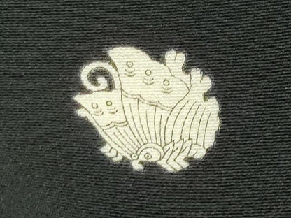 平和屋着物●金彩友禅　卓越技能者・名工・和田光正　黒留袖　流水風景松竹梅文　金銀彩　正絹　逸品　CABI0417gh