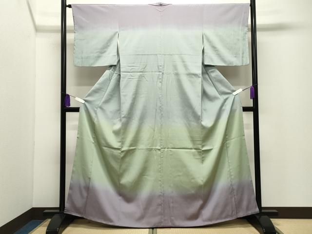 平和屋着物●訪問着　霞文　暈し染め　正絹　逸品　CABI0419gh