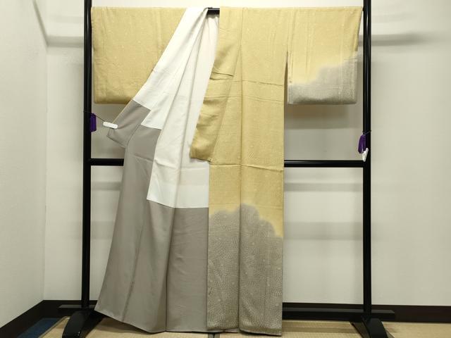 平和屋着物●訪問着　菊尽くし　暈し染め　正絹　逸品　CABI0425gh