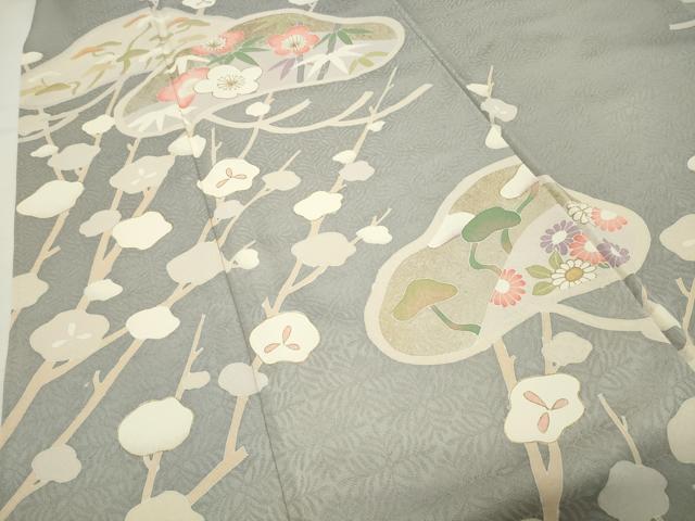 平和屋着物●訪問着　松竹梅文　金彩　正絹　逸品　CABI0430gh