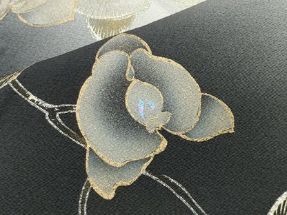 平和屋着物●訪問着　胡蝶蘭　暈し染め　金銀彩　正絹　逸品　CABI0433gh