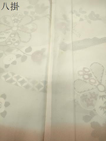 平和屋着物●訪問着　駒刺繍　熨斗花文　暈し染め　金彩　正絹　逸品　CABI0434gh