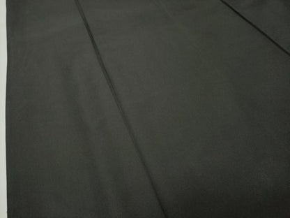 平和屋着物●男性　黒紋付　羽織セット　羽裏：冊子鼓吉祥文　正絹　逸品　CABI0442gh