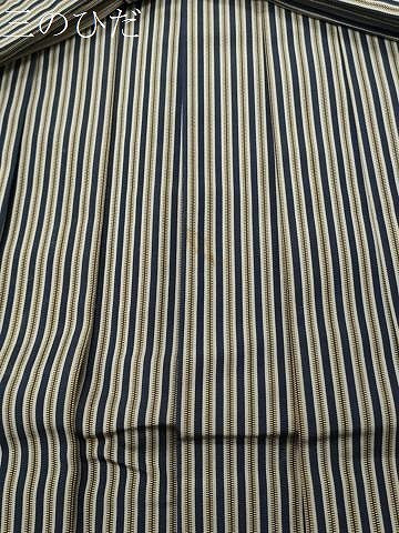平和屋着物●男性　馬乗り袴　縞　正絹　逸品　CABI0451gh