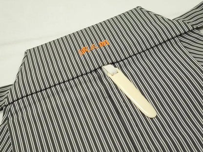 平和屋着物●男性　馬乗り袴　縞　正絹　逸品　CABI0452gh
