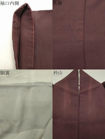平和屋着物●訪問着　成り物　栗　正絹　逸品　CABI0454gh