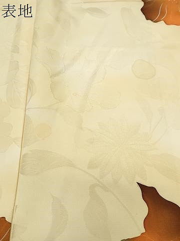 平和屋着物●上質な小紋　地紋起こし　舞花文　正絹　逸品　CABI0455gh