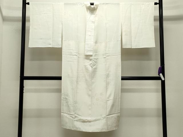 平和屋着物●長襦袢　無双仕立て　花丸地紋　暈し染め　正絹　逸品　CABI0456gh