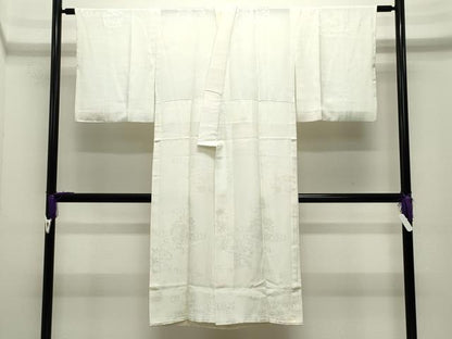 平和屋着物●長襦袢　無双仕立て　花丸地紋　暈し染め　正絹　逸品　CABI0456gh